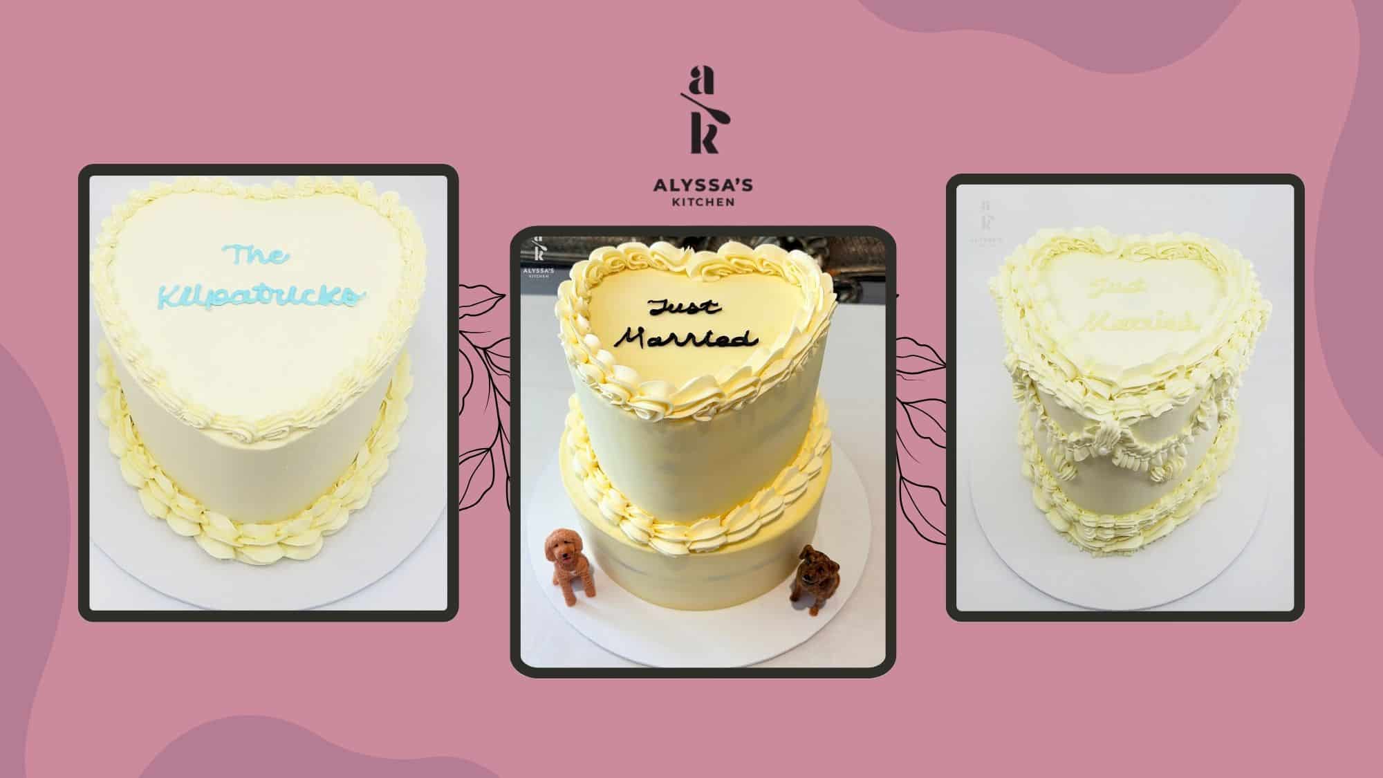 Heart-Shaped Wedding Cake
