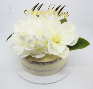 Allyse Lewis faux flowers 15.3.25 - White Chocolate Mud Cake