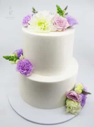 Henry & Elise (home shot) Centennial 1.2.25 - White Chocolate & Caramel Mud Cake