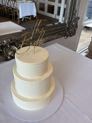 Samantha Josh Briars 29.3.25 scaled - Three-Tier Buttercream Palette Cake
