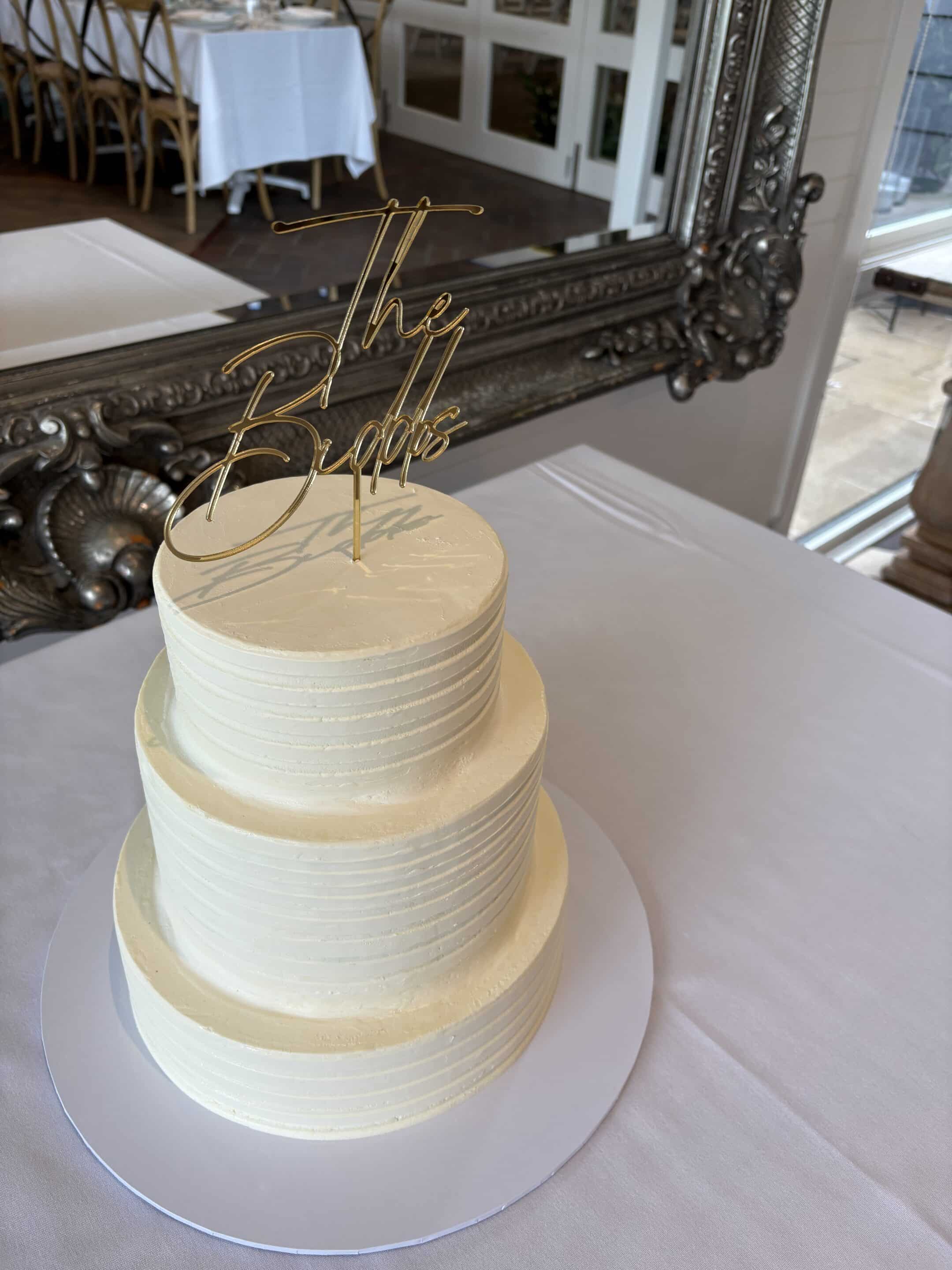 Samantha Josh Briars 29.3.25 scaled - Three-Tier Buttercream Palette Cake