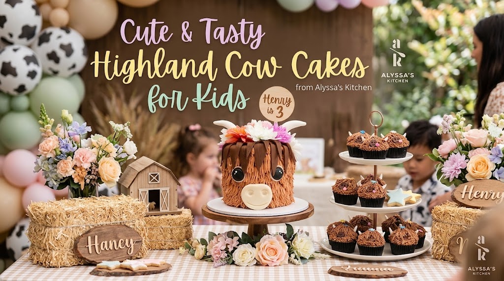 highland cow cakes